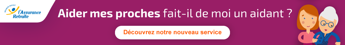 bandeau conduisant vers le formulaire pour définir son type d'aidance/lassuranceretraite.fr